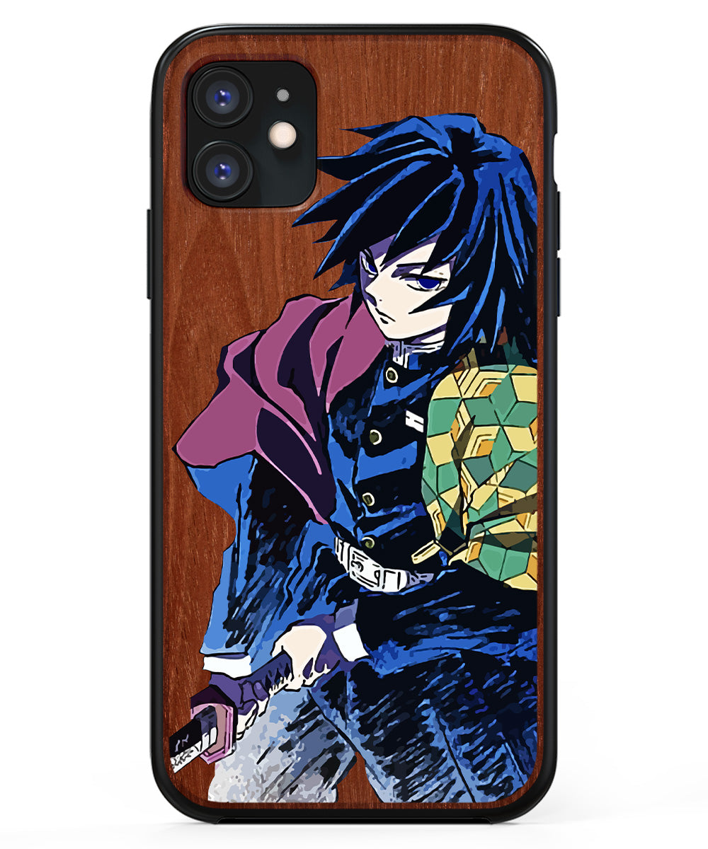 Tomioka - Wood + Ink Phone Case - Demon Slayer Anime Case