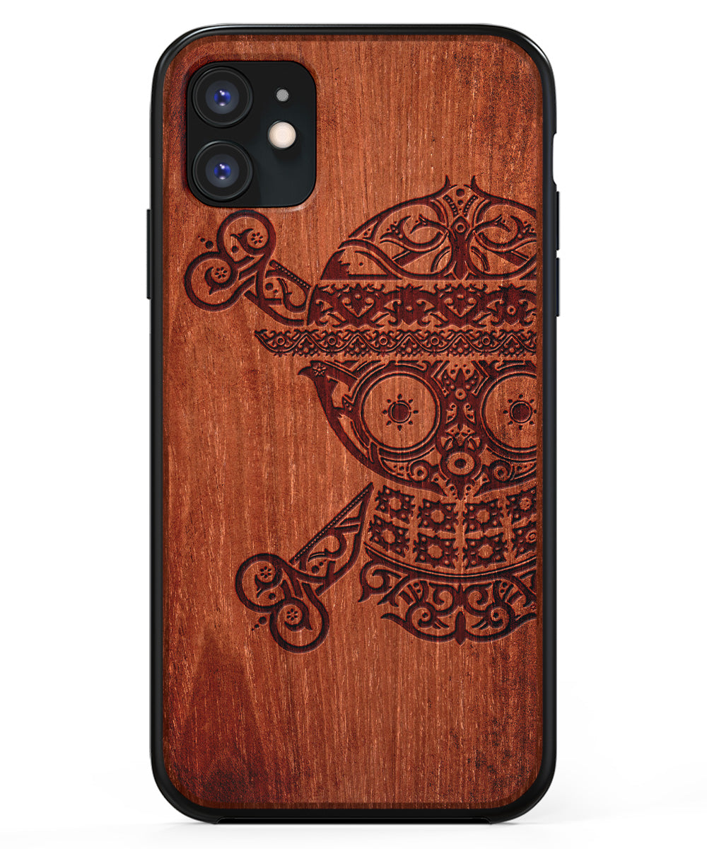 Straw Hat - Engraved Wood Phone Case Straw Hat - Engraved Wood Phone Case