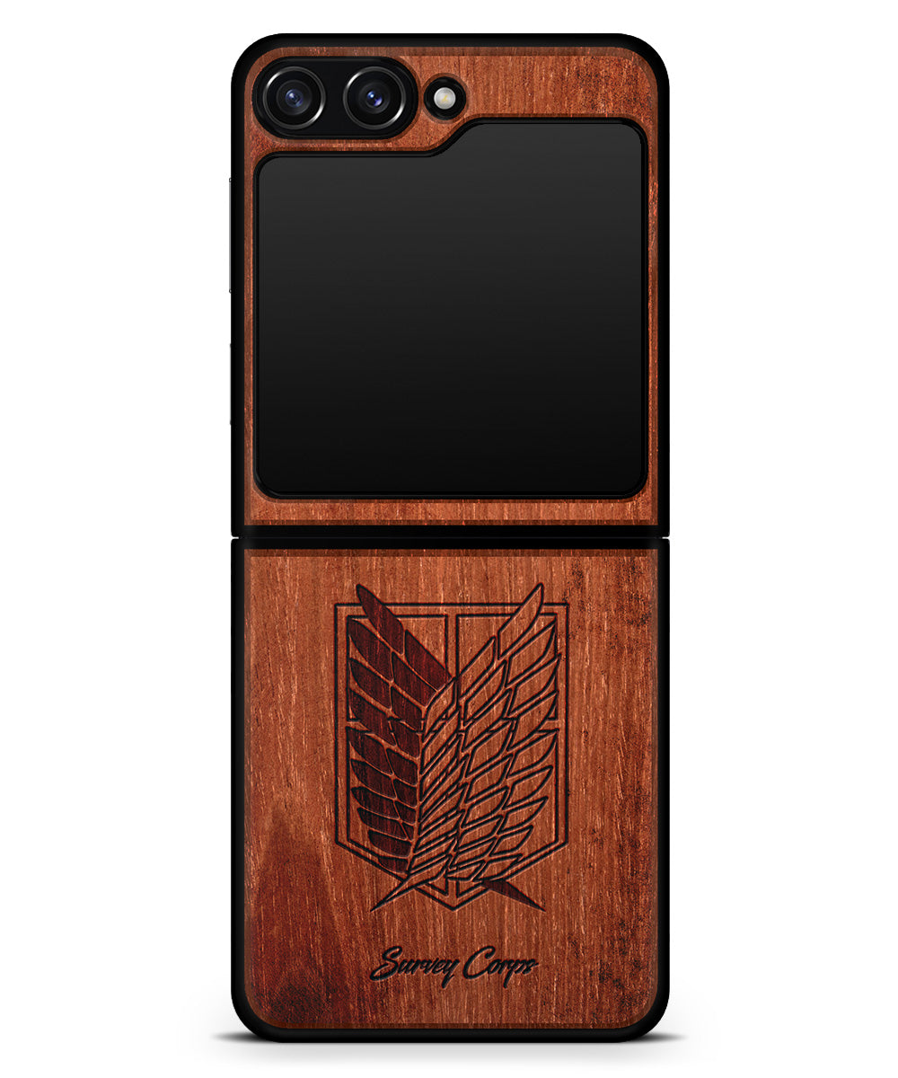 Wings of Freedom - Engraved Wood Case - Attack on Titan Anime Case