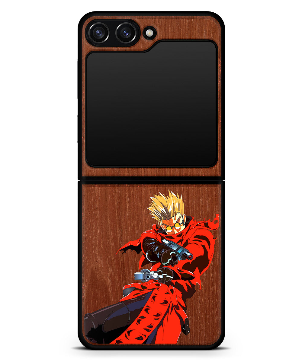 Vash Real Wood Ink Phone Case Trigun Anime Case