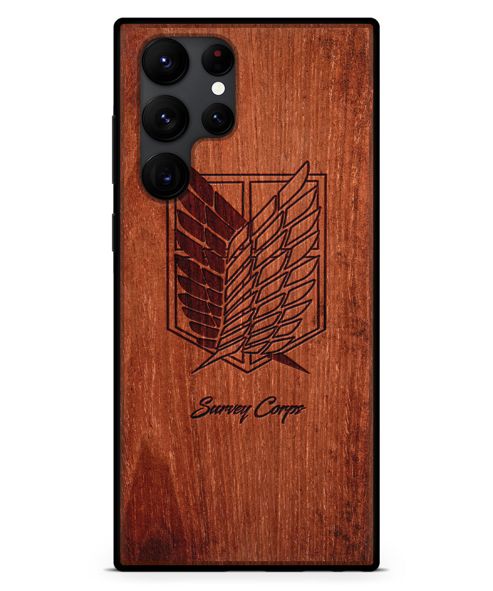 Wings of Freedom - Engraved Wood Case Wings of Freedom - Engraved Wood Case