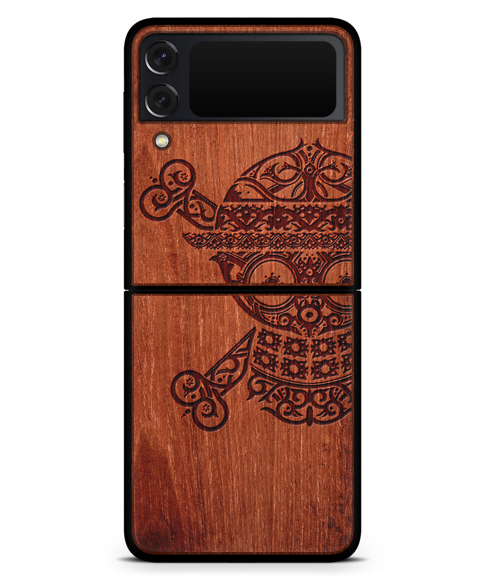 Straw Hat - Engraved Wood Phone Case - One Piece Anime Case